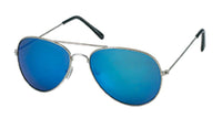 Load image into Gallery viewer, Sonnenbrille Pilotenbrille 400 UV bunt verspiegelt silberfarbenes Metallgestell - chic-net.de
