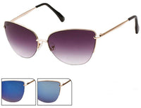 Load image into Gallery viewer, Sonnenbrille Pilotenbrille 400 UV Cateye Rand dünn Unterseite frameless - chic-net.de
