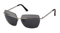 Load image into Gallery viewer, Sonnenbrille Pilotenbrille 400 UV kantig frameless Steg durchgehend zweifarbig Designer - chic-net.de
