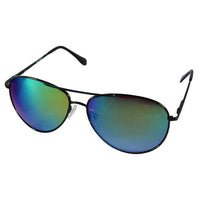 Load image into Gallery viewer, Sonnenbrille Pilotenbrille blau bunt verspiegelt silber Unisex Brille 400 UV - chic-net.de
