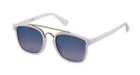 Load image into Gallery viewer, Sonnenbrille Retro 400 UV Metalldoppelsteg Bogensteg Gestell schmal - chic-net.de

