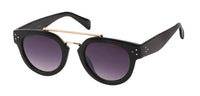 Cargar imagen en el visor de la galería, Sonnenbrille Retro 400 UV Metalldoppelsteg drei Punkte geschwungen - chic-net.de
