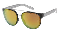 Load image into Gallery viewer, Sonnenbrille Retro Vintage 400 UV Metalldoppelsteg Rahmen innen Zierleiste - chic-net.de

