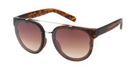 Load image into Gallery viewer, Sonnenbrille Retro Vintage 400 UV Metalldoppelsteg Rahmen innen Zierleiste - chic-net.de
