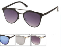 Load image into Gallery viewer, Sonnenbrille Retro Zwickerform Brille 400 UV Metallrahmen Doppelsteg klassisch - chic-net.de
