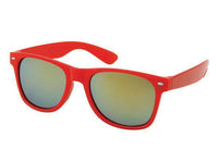 Cargar imagen en el visor de la galería, Sonnenbrille rot weiß Nerdbrille silber gold Rainbow verspiegelt 400 UV - chic-net.de
