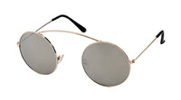 Load image into Gallery viewer, Sonnenbrille Round Glasses 400 UV Metall Bügeloberkante statt Steg verspiegelt - chic-net.de
