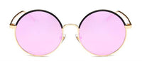 Load image into Gallery viewer, Sonnenbrille Round Glasses 400 UV Metallrahmen metallic verspiegelt - chic-net.de
