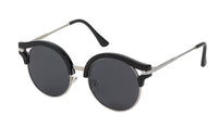 Cargar imagen en el visor de la galería, Sonnenbrille Round Glasses oben dicker Rand 400 UV Metall Retro - chic-net.de
