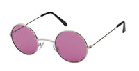 Load image into Gallery viewer, Sonnenbrille Round Lennon-Style 400 UV Metall getönt langer Steg rot rosa lila - chic-net.de
