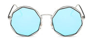 Load image into Gallery viewer, Sonnenbrille Round Resin Glasses Achteck Rand 400 UV Metall - chic-net.de
