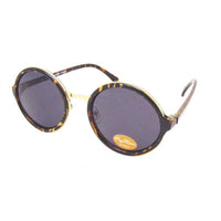 Load image into Gallery viewer, Sonnenbrille rund dick Vintage 400UV Metallsteg golden John Lennon Stil - chic-net.de
