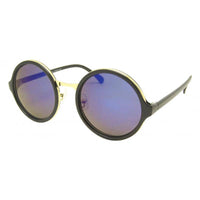 Load image into Gallery viewer, Sonnenbrille rund dick Vintage 400UV Metallsteg golden John Lennon Stil - chic-net.de
