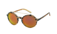 Load image into Gallery viewer, Sonnenbrille rund Gläser Oberkante Metall Flat Top Vintage John Lennon 400UV getönt verspiegelt - chic-net.de
