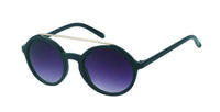 Load image into Gallery viewer, Sonnenbrille rund Gläser Oberkante Metall Flat Top Vintage John Lennon 400UV getönt verspiegelt - chic-net.de
