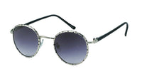 Load image into Gallery viewer, Sonnenbrille rund John Lennon Metallgestell dünn 400UV getönt Muster Knick Retro - chic-net.de
