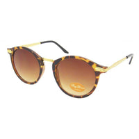 Load image into Gallery viewer, Sonnenbrille rund Vintage 400UV Metall verziert golden John Lennon Stil - chic-net.de
