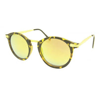Load image into Gallery viewer, Sonnenbrille rund Vintage 400UV Metall verziert golden John Lennon Stil - chic-net.de
