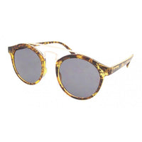 Load image into Gallery viewer, Sonnenbrille rund Vintage 400UV Metalldoppelsteg golden John Lennon Style - chic-net.de
