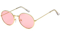 Load image into Gallery viewer, Sonnenbrille rundlich Panto gold silber 400UV getönt klar Metallgestell bunt - chic-net.de
