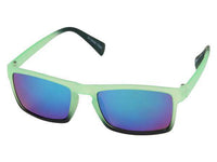 Load image into Gallery viewer, Sonnenbrille schmal eckig Brille verspiegelt 400 UV zweifarbig braun grün grau blau - chic-net.de
