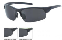 Load image into Gallery viewer, Sonnenbrille Sport verspiegelt 400 UV metallic farbig Verzierung unten frameless - chic-net.de
