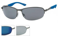 Load image into Gallery viewer, Sonnenbrille sportlich unten frameless schmal 400UV Herren Bügel farbig - chic-net.de
