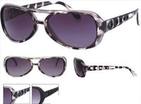 Cargar imagen en el visor de la galería, Sonnenbrille Unisex Brille dunkel getönt 400 UV Punkte Ausstanzung - chic-net.de
