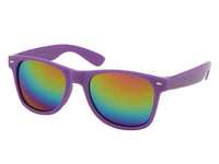 Cargar imagen en el visor de la galería, Sonnenbrille Unisex Nerd Regenbogen verspiegelt 400 UV  bunt - chic-net.de
