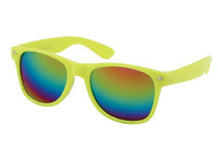 Cargar imagen en el visor de la galería, Sonnenbrille Unisex Nerd Regenbogen verspiegelt 400 UV  bunt - chic-net.de
