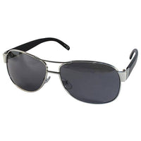 Load image into Gallery viewer, Sonnenbrille Unisex Pilotenbrille Pornobrille Fliegerbrille getönt 400UV silber grau getönt - chic-net.de
