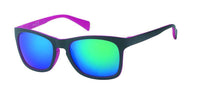 Cargar imagen en el visor de la galería, Sonnenbrille verspiegelt 400 UV Nerd schwarz bunt - chic-net.de
