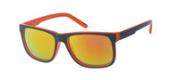 Load image into Gallery viewer, Sonnenbrille verspiegelt 400 UV Nerd schwarz bunt Streifen zweifarbig - chic-net.de
