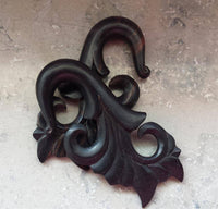 Cargar imagen en el visor de la galería, Sonoholz Piercing Holz Waves Hook 8mm Dehnspirale Dehnschnecke braun schwarz - chic-net.de
