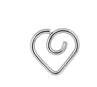Load image into Gallery viewer, Spiral Herz Nostril Ohr Piercing Edelstahl Gold PVD - chic-net.de
