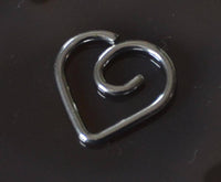 Load image into Gallery viewer, Spiral Herz Nostril Ohr Piercing Edelstahl Gold PVD - chic-net.de
