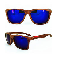 Load image into Gallery viewer, Sport Sonnenbrille Nerd 400 UV polarisiert Holz Optik - chic-net.de
