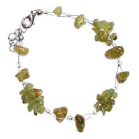 Load image into Gallery viewer, Steinsplitter Armband Bündel grün transparent nickelfrei Metallverschluss 19cm-22cm - chic-net.de
