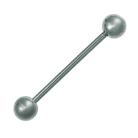 Load image into Gallery viewer, Straight Barbell Piercing Basic groß aus Edelstahl silberfarben Kugeln Länge:28mm - chic-net.de
