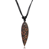 Load image into Gallery viewer, Surferkette Holz Halskette Gravur Baumwolle verstellbar - chic-net.de
