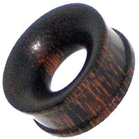 Cargar imagen en el visor de la galería, Tamarindenholz Tunnel dunkel gemasert straight ribbed - chic-net.de
