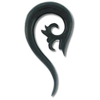 Load image into Gallery viewer, Tribal Buffalo Horn Piercing Expander schwarz Thai Spirale - chic-net.de
