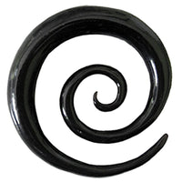 Load image into Gallery viewer, Tribal Buffalo Horn Piercing schwarz XL-Spirale Plug Expander Ohrhänger Ohrstecker - chic-net.de
