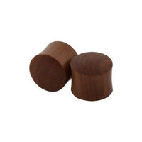 Cargar imagen en el visor de la galería, Tribal Holz Plug braun rot Maserung Holzplug handgeschnitzt Rosenholz Tunnel Expander - chic-net.de

