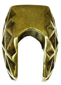 Load image into Gallery viewer, Tribal Plug antik golden Messing Expander Lebensblume zum Einh&auml;ngen Ohrgewicht - chic-net.de
