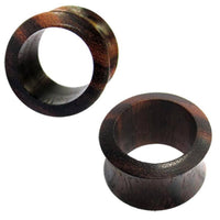 Load image into Gallery viewer, Tunnel dunkelbraun Sonoholz schmaler Rand Holz - chic-net.de
