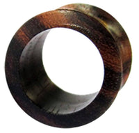 Load image into Gallery viewer, Tunnel dunkelbraun Sonoholz schmaler Rand Holz - chic-net.de
