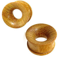 Load image into Gallery viewer, Tunnel ocker Jackfrucht Holz handgeschnitzt ribbed - chic-net.de
