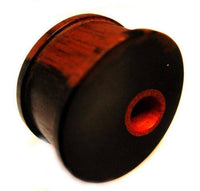 Cargar imagen en el visor de la galería, Tunnel Plug Loch dunkel hell handmade Holz Eisenholz - chic-net.de
