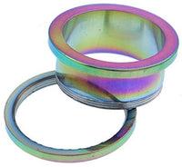 Load image into Gallery viewer, Tunnel Rainbow bunt Chirurgenstahl Unisex Edelstahl Plug Rand Expander Piercing - chic-net.de

